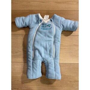 Baby Merlin's Magic Sleepsuit Small 3-6 Months 12-18 lbs Blue Fleece Winter